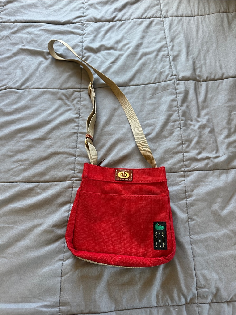 Dooney & Bourke  Canvas Crossbody Bag with Adjustable Strap
